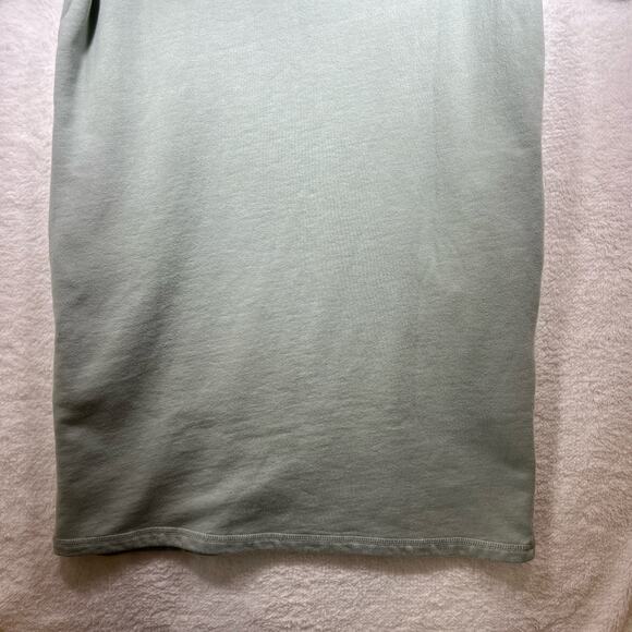ROOTS Light Green Velvet Logo Sweatshirt Sweater Mini Dress Womens Size Small - Picture 4 of 13